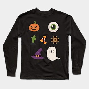 Halloween | Candy Corn | Ghost | Gift for Halloween Fans Long Sleeve T-Shirt